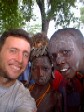 Showing the Mursi how the camera works