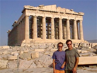 Enjoying the last of the sun in greece
