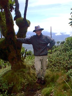 Half way up Mt Muhabura - Knackered !! (or an advert for outdoor gear)